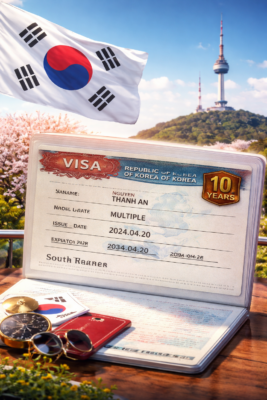 Visa Hàn Quốc 10 năm multiple entry – Namsan Seoul